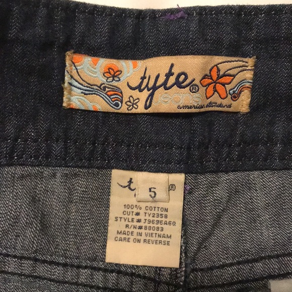 Tyte Jeans Denim Blue Mini Skirt NWT Size 5 - Picture 3 of 5